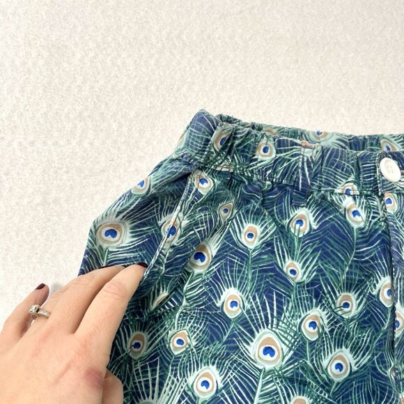 Chubbies Peacock Peacockers Shorts Pockets Cotton Blue Green size Small - Picture 5 of 7